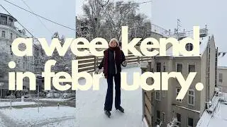 snowy vienna | meeting friends + cool bars + iceskating ❄️⛸️