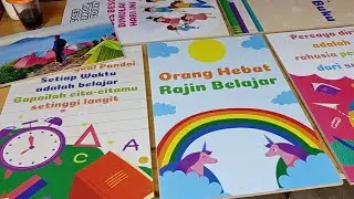 Begini cara membuat hiasan dinding wall decor dari sticker dan papan mdf sangat mudah bisa sendiri