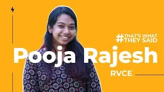 Dalham | #ThatsWhatTheySaid | 21st Century Skills | Pooja Rajesh | RVCE