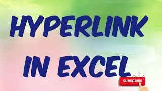 Hyperlink to the other sheet in excel