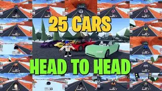Mathematically Finding the BEST CAR in Jailbreak! - 25 Car Comparison (Roblox)