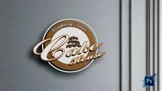 Cake Logo Design In Photoshop by S and A studio.