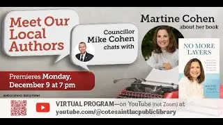 Councillor Mike Cohen Meets Your Local Authors: Martine Cohen’s presents her book 