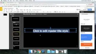 Google Slides with Master Slide