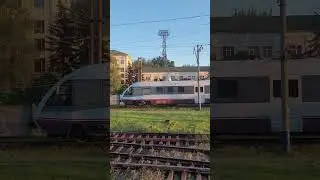 #ASMR.The Train's Pass from Kyiv Pass to Karavayevi Dachi st.