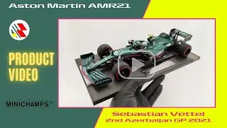 Unboxing & Product video - Minichamps 1:18 Aston Martin AMR21 Sebastian Vettel Azerbaijan GP 2021