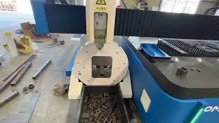 setup laser head in the middle of square tube and test