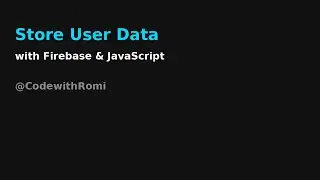 Firebase Registration with HTML & JavaScript – Save User Data to Realtime Database