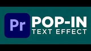 TEXT POP UP/IN EFFECT While Talking - Adobe Premiere Pro Tutorial