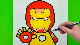 İron Man Çizimi, Kolay Çizimler, Kolay Resimler, İron Man Resimi, İron Man Resim Boyama Videosu