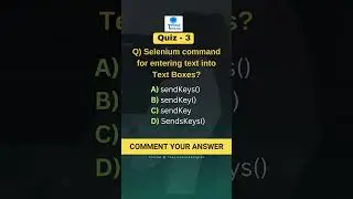 Quiz 3 || Selenium Quick Quiz || Selenium Training Telugu