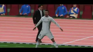 Real madrid 3  4  FC Barcelona final champions   (CR7 Mbappe Messi Vinicius jr)