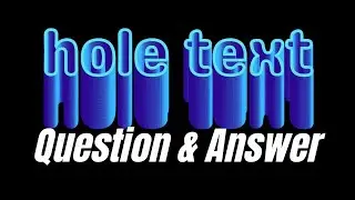 Text Effect Canva  Deep Hole Typography Q&A