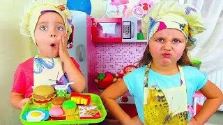 Milana and dad - a story for children about a cafe and a harmful visitor