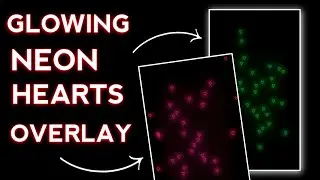 How to Create Your Own Glowing Neon Hearts Overlay | hearts Overlay video | Alight Motion