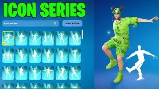 All *NEW* Fortnite Icon Series Dances & Emotes! (Billie Eilish - Bad Guy, You Should See Me)