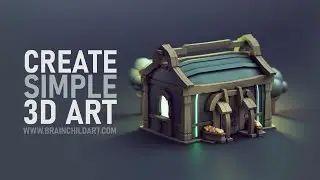3D Modeling & Rendering a Lowpoly 3D Hut in Blender 3.5