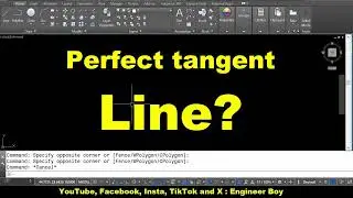 How to draw a perfect tangent line in 