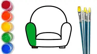 How to draw armchair? / Как нарисовать кресло? / ¿Cómo dibujar un sillón?