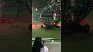 2 dirt bikes in a cage