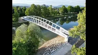 The new footbridge Špica / Novi most za pešce in kolesarje pri Špici
