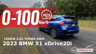2023 BMW X1 xDrive20i M Sport 0-100km/h & engine sound