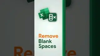 How to Remove Blank Space on a Excel Document  [Quick Excel Tutorial] 