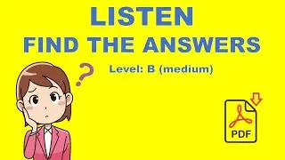 Listening Exercises - Level B (Medium) - Listen and answer the questions - Easy English Lesson