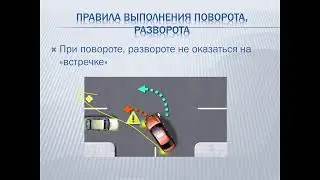 Начало движение, маневрирование 1 тема