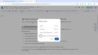 📊 How to see how many words your Google Docs file has