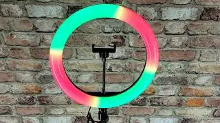 Кольцевая селфи лампа 33 см RGB
