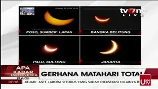 Durasi Lebih Panjang! Detik-detik Gerhana Matahari Total 9/03/2016 di Seluruh Indonesia