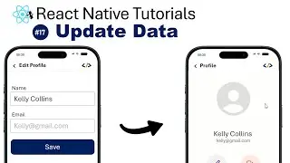 React Native #17 - how to update data in database using React Native.