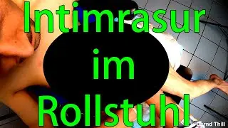 Intimate shaving for a spastic - Shaving penis in wheelchair - Removing pubic hair - 18+ - 4K