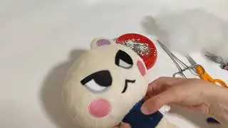 How to make plush: Align and ladder stitch limbs to a plush