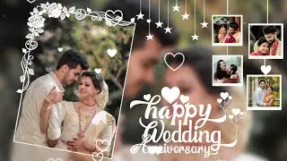 Anniversary Video Editing || Anniversary Song Status || Black Screen Template Wedding