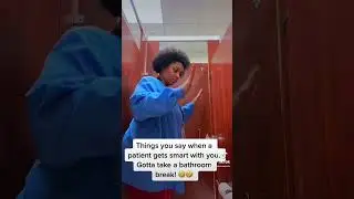 When you need to calm down in the bathroom. 