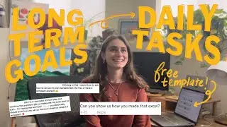 explaining how I break down my studying as a medical student (+free template!!)
