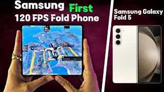Samsung Galaxy Z Fold 5 Pubg Test | 120 FPS Test With FPS Meter 🔥