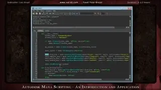 Autodesk Maya Scripting - An Introduction and Application