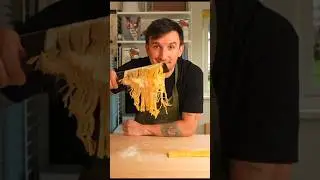 Welcome to PASTATUBE Handrolled Pasta with butter Parmesan sauce & truffle 