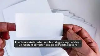 Precut Waterproof Vinyl Label Sheets – Square, Rectangle, Circle & More!