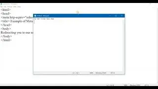 Example of Meta tag to Redirect from one page to another automatically