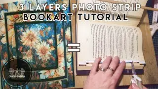 3 layers Photo Strip Book // Book Art Tutorial // Fore Edge Book Art