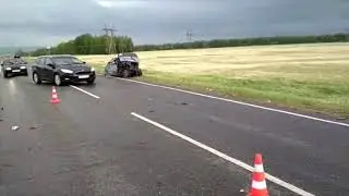 На автодороге Туймазы-Белебей произошло лобовое столкновение двух автомобилей