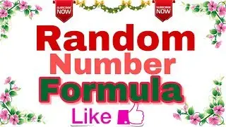 Ep - 04 | Random Number | Formula within Range | 12th IP
