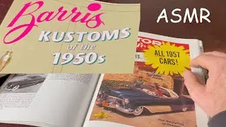 Flipping through Barris Kustoms book - soft-spoken relaxing ASMR lofi