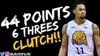 KJ McDaniels Full Highlights vs. San Miguel 11.20.2019 | 44 PTS, 6 3PM, CLUTCH!