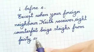 Simple practice of English cursive | Beautiful mnemonic spelling rule to improve your handwriting