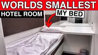 The world’s SMALLEST HOTEL ROOM (I guess) - 2.5 sqm (26 sq. feet)